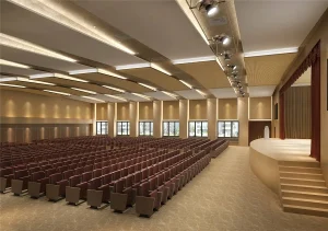 grooved acoustic panels for office