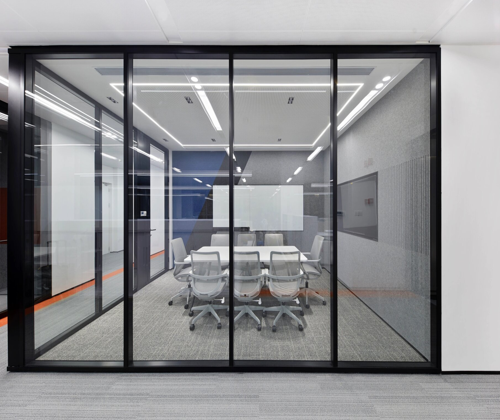 Framed Glass Partition