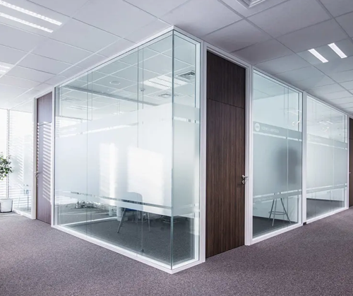 Frosted Glass Partition