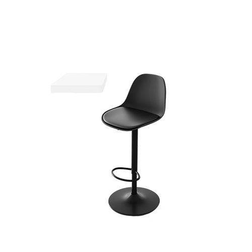 Desk + Leather Chair