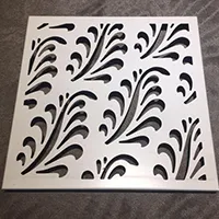 Carved aluminum veneer