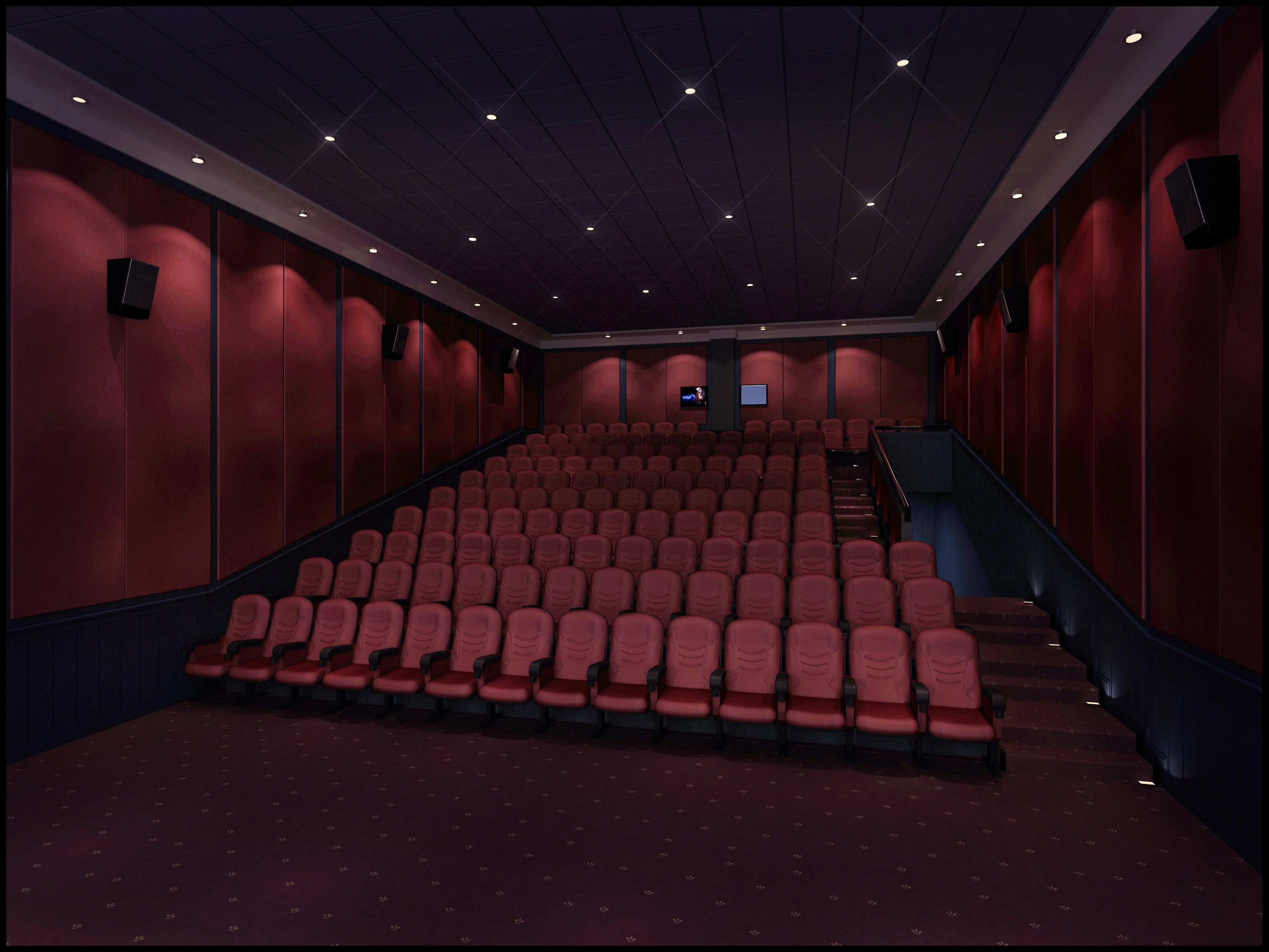 cinema acoustic design case display
