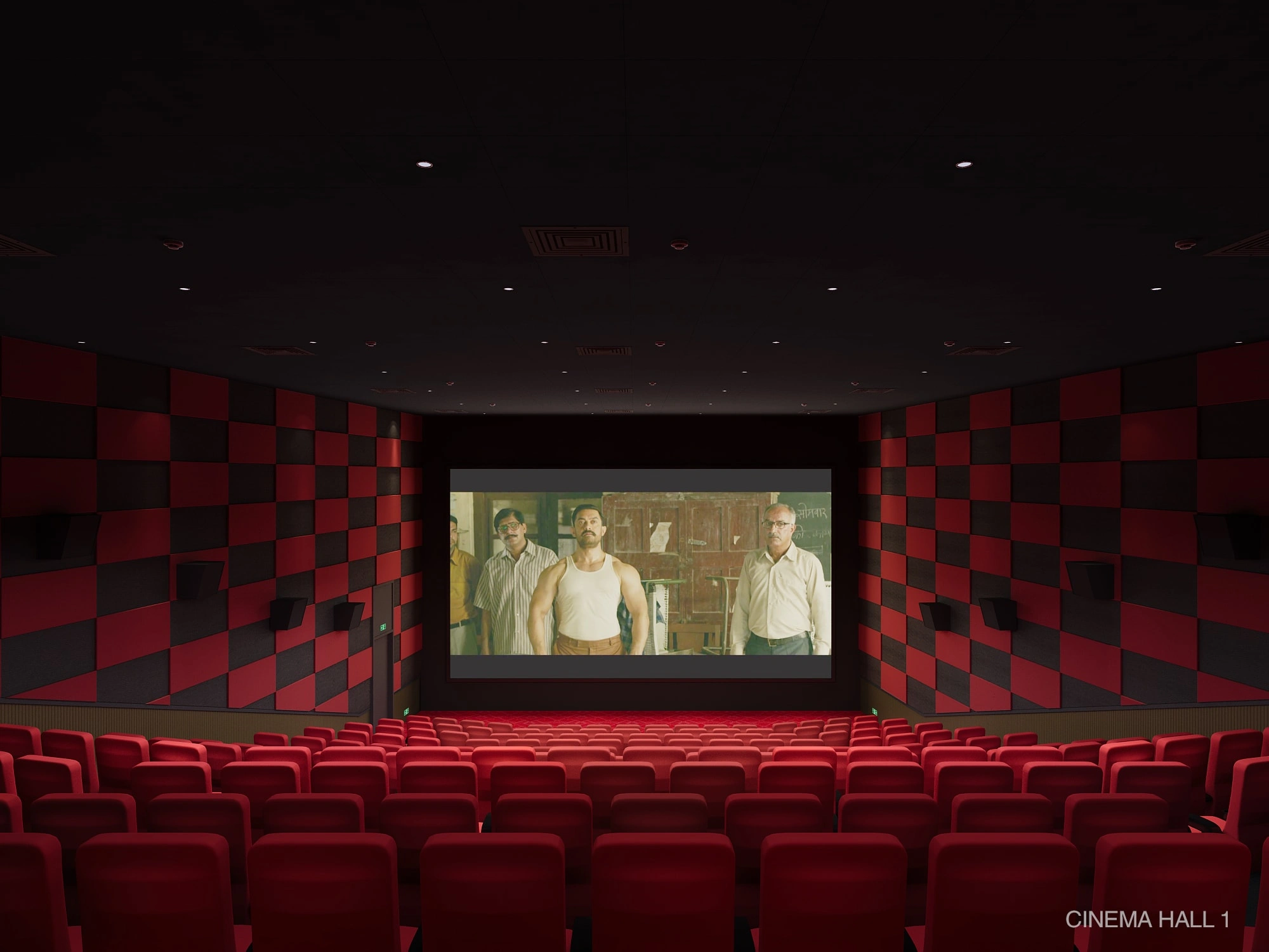 cinema acoustic design case display