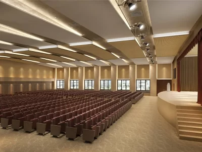 grooved acoustic panels for office